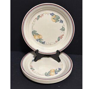5x CORELLE Abundance Fruit 8.5" Luncheon Plates VITRELLE Lot of 5 VGUC